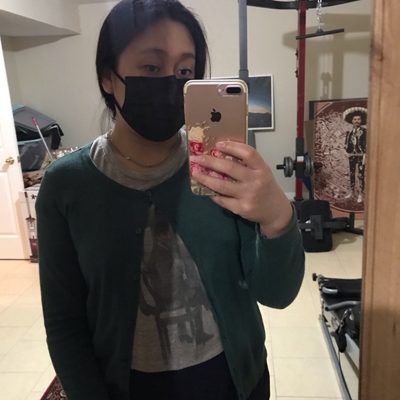 Dark green H&M cardigan - Picture 6 of 7